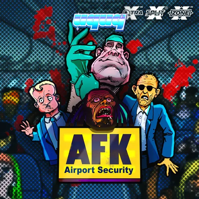 Interface do jogo de slot AFK Airport Security com elementos temáticos de aeroporto